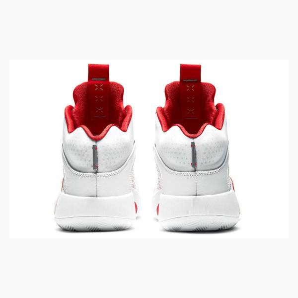 White / Red / Silver Nike Fire Basketball Shoes Men's Air Jordan 35 | JD-167EN