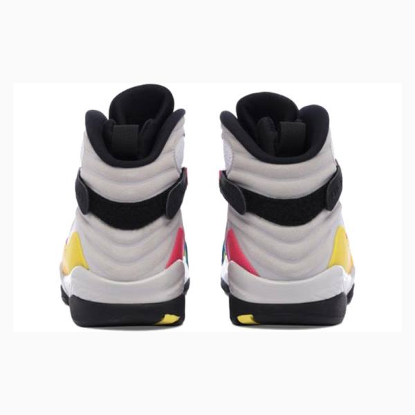 White / Red / Yellow Nike Retro SE Basketball Shoes Men's Air Jordan 8 | JD-762EB