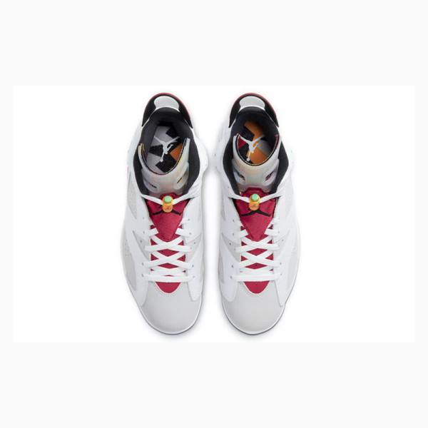 White / Rose Nike Retro Hare Basketball Shoes Men's Air Jordan 6 | JD-813QP