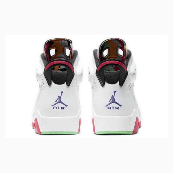 White / Rose Nike Retro Hare Basketball Shoes Men's Air Jordan 6 | JD-813QP