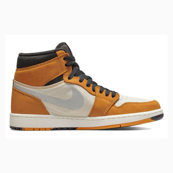 Yellow / Black Nike Element Gore-Tex Basketball Shoes Men's Air Jordan 1 | JD-350DL