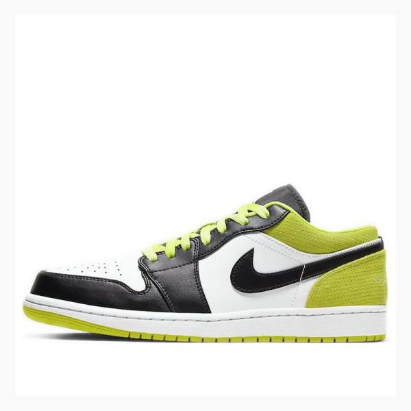 Yellow / Black Nike Low SE Cyber Sneakers Men\'s Air Jordan 1 | JD-425RK