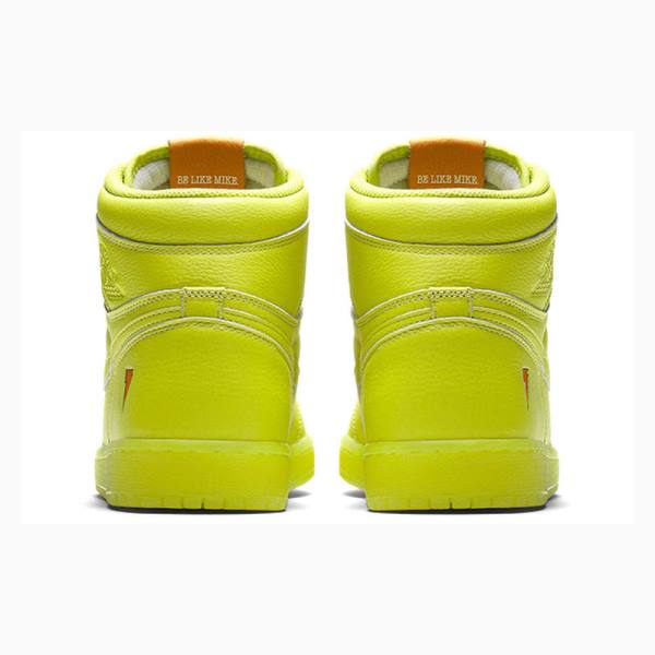 Yellow / Green Nike Retro HI OG G8RD Gatorade Basketball Shoes Men's Air Jordan 1 | JD-467IL