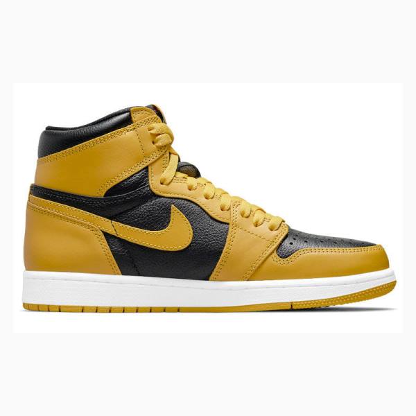 Yellow Nike Retro High OG Pollen Basketball Shoes Men's Air Jordan 1 | JD-623LF