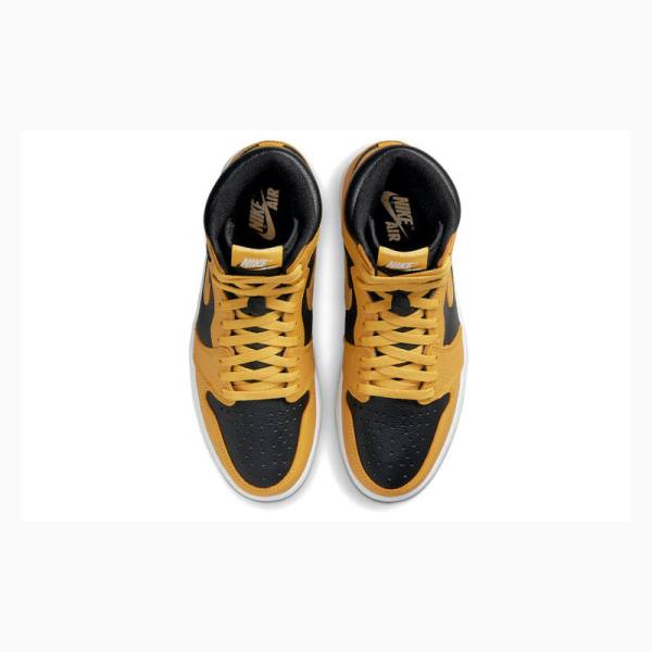 Yellow Nike Retro High OG Pollen Basketball Shoes Men's Air Jordan 1 | JD-623LF