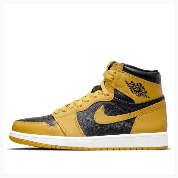 Yellow Nike Retro High OG Pollen Basketball Shoes Men\'s Air Jordan 1 | JD-623LF